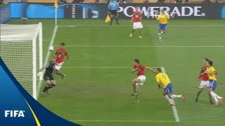 Portugal v Brazil  2010 FIFA World Cup  Match Highlights [upl. by Atir594]