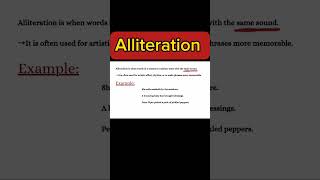 what is alliteration alliteration examples alliteration for kids Alliteration [upl. by Aciretehs]