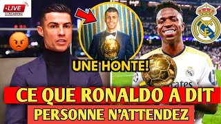 URGENT🛑CRISTIANO RONALDO PARLE DU BALLON DOR DU REAL MADRID ET DU POTENTIEL DE RODRI🤑 [upl. by Eila]