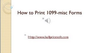 How to Print 1099 MISC Forms [upl. by Haman442]