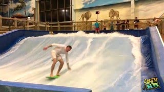 Lifeguards shred the FlowRider at Kalahari Waterpark  Sandusky OH [upl. by Reggis]