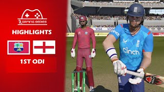 West Indies v England  1st ODI 2024  Sabina Park Jamaica  Gaming Series [upl. by Enirahtak]