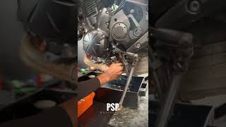 Kawasaki ER6N Oil amp Oil filter change userpspmotorgarage [upl. by Oruasi]