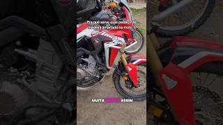 Levando pedaço de pau amarrado na moto pra quê  viagemdemoto dicas polemica africatwin [upl. by Nepets]