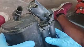 mercedes vapor canister and vent solenoid location and removal [upl. by Erfert]