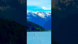 Beautiful SIHLSEE surrounded by Swiss mountains ⛰️🇨🇭switzerlandroadlandscapeswissnaturelake [upl. by Donough557]