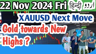 XAUUSD Analysis Today Hindi 22Nov24  Gold Technical Analysis USOil Forex Forecast Price Prediction [upl. by Eiraminot]