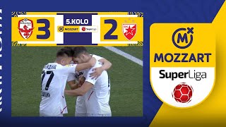 Mozzart Bet Super liga 202324  5Kolo VOŽDOVAC – CRVENA ZVEZDA 32 20 [upl. by Neelyahs]