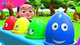 Surprise Eggs Kids Song  BluLoo Nursery Rhymes amp Kids Songs [upl. by Adelind]