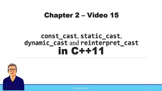 staticcast reinterpretcast constcast dynamiccast operators in C11  C tutorial [upl. by Borchers]