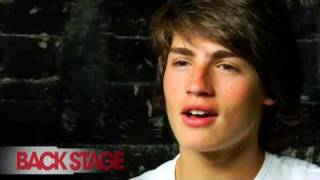 Gregg Sulkin Avalon High Interview [upl. by Artinad887]