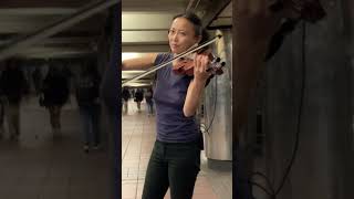 Street Violin Improvisation Short  Bit by Bit  Jia Doughman [upl. by Ettennad]