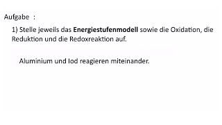 Chemie Redoxreaktionen und Energiestufenmodell [upl. by Elnore]