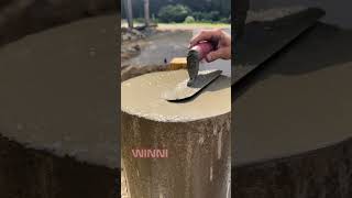 Concrete Column How to pour a concrete column diy construction tools [upl. by Niarfe594]