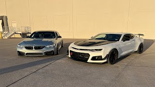 Racing my friends BMW M3 vs my Camaro ZL1 [upl. by Cita]