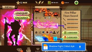 Shadow Fight 2 Mod  Sf2 New Titan Sword Power Full [upl. by Eenram]