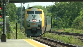 VIA Train 63 Westbound Brockville VIA Station Stop July 13 2024 [upl. by Arrekahs]