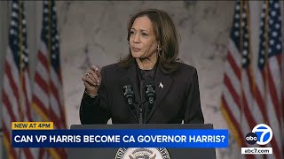 Poll Harris would be top candidate in California governors race if she runs [upl. by Siuoleoj]