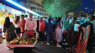 Urumqi Downtown Walk Xinjiang China [upl. by Jestude]