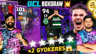 Viktor Gyökeres UCL Pack Combined Boxdraw In Main Account EFOOTBALL 25  3×100 Rated Cards😱Got Him💥 [upl. by Naji]