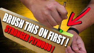 Do this to plywood STRONGER and BETTER looking [upl. by Llerad]