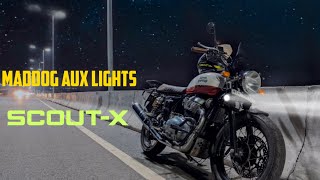 MADDOG AUX LIGHTS  INTERCEPTOR 650  PROUDLY MADE IN INDIA  SCOUTX  UNBOXING  REVIEW [upl. by Hepsibah]