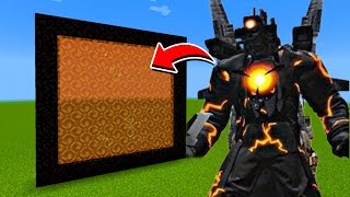 How to Make A Portal To The Energized Titan Cameraman Dimension in Minecraft [upl. by Coralie]