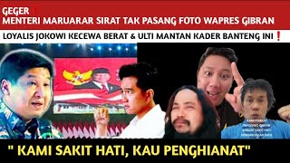 GEGER❗️TAK PASANG FOTO GIBRAN LOYALIS JOKOWI KECEWA BERI PERINGATAN MANTAN KADER BANTENG INI❗️ [upl. by Leipzig117]