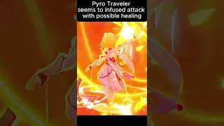 Pyro Traveler Leaks genshinimpact pyro traveler [upl. by Alrep]