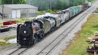 Iowa Interstate QJ 6988  Steam Hauled Freight Train [upl. by Itsud]