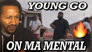 TONGAN RAPPER FROM LA  YOUNG GO  ON MA MENTAL OFFICIAL MUSIC VIDEO  REACTION [upl. by Sal]