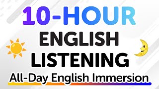 10 Hours of English Listening Practice — AllDay English Immersion [upl. by Ennazus]