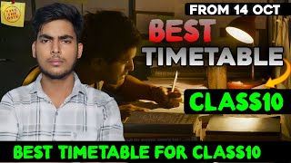 Best Timetable for Class10  Timetable For Class10 Board Exams 2025  How to Make Timetable [upl. by Gianna172]