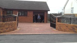 Beninca underground gate motors opening to 180 degrees outside view [upl. by Anahs]