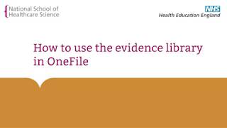 How to use the evidence library in OneFile [upl. by Gnos312]