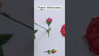 Flower Embroidery diy embroidery embroiderydesign embroiderytutorial embroiderystitches [upl. by Farman]