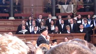 Oxford Graduation ceremony at Sheldonian theater November 24 2012 [upl. by Skvorak689]