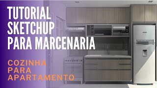 Tutorial COMPLETO do SKETCHUP criando uma COZINHA PLANEJADA com MÓVEIS PLANEJADOS para LEIGOS [upl. by Aicxela]