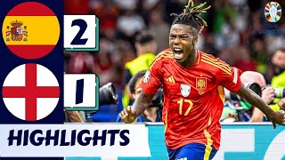 Spain vs England 21  All Goals and Highlights  EURO 2024 FINAL [upl. by Enawtna]