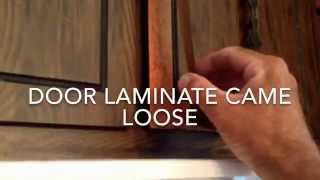 How to Reglue Laminate On Cabinet Door [upl. by Peria]