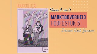 Economie HAVO 45  Markt en Overheid  Hoofdstuk 5 hoorcollege [upl. by Chipman951]