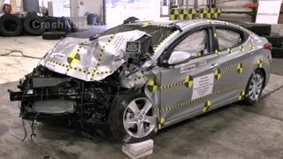 2013 Hyundai Elantra  Crash Test Documentation Frontal Oblique Offset Test by NHTSA  CrashNet1 [upl. by Papke]