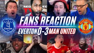 MAN UNITED FANS REACTION TO EVERTON 03 MAN UNITED  GARNACHO GOAL OF THE SEASON [upl. by Savdeep]