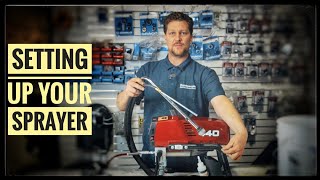 Paint Sprayer Tips  How to Set Up An Airless Sprayer  Titan 440 [upl. by Moynahan]