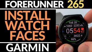 How to Install Watch Faces  Garmin Forerunner 265 Tutorial [upl. by Jarrett]