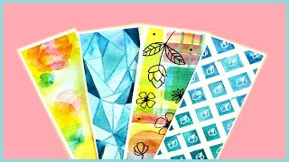 DIY Bookmarks amp Watercolor Techniques for Beginners Part 3  Watercolor DIY  How To Make Bookmarks [upl. by Airet616]