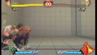 Fei Longs infinite loop against Seth and Abel Street Fighter 4 [upl. by Nylynnej]