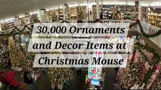 Shop 30000 Christmas Ornaments With Me Williamsburgs Christmas Mouse [upl. by Alyakcm]