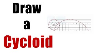 Easy Steps to Draw A CYCLOID  Locus of point  Engg Curves  ENGG Drawing [upl. by Garek]