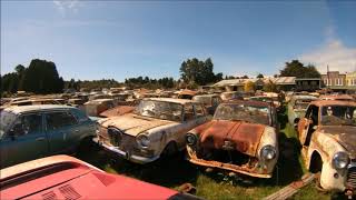 New Zealands MASSIVE car breakers auto salvage Horopito [upl. by Afesoj]